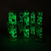 10" Glow in the dark Staight Tube Glass Bong With Flower Design Glass Bong 777 Smoke