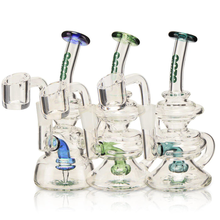 Ooze | Quartz Mini Rig - Rip Tide Glass Rig Cannatron