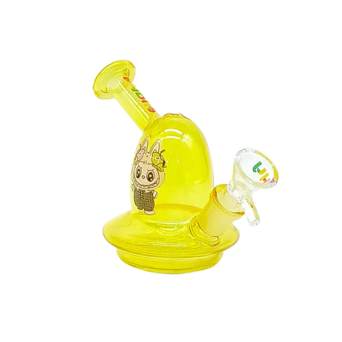 HYDRO | 4.3" Color Glass Mini Rig (MST214) Glass Bong The MST Yellow