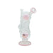 LOTUS | 10.2" Mini Glass Bong with Colored Bowl (MST280) Glass Bong The MST Milky Pink