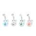 HYDRO | 8" Clear Glass Mini Rig with Printed Design (MST201) Glass Bong The MST