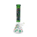 HYDRO | 14" Allien Leaf Graphic Beaker Glass Bong (MST226) Glass Bong The MST Green