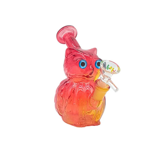 HYDRO | 4.5" Owl Shape Color Glass Mini Rig (MST209) Glass Bong The MST Yellow