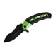 MSK057 - Green & Black Curved Folding Knife Folding Knife The MST Default Title
