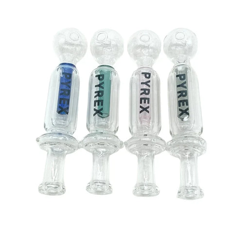 Clear Pyrex Glass Oil Burner Pipe - Assorted (MST213) Oil Burner The MST
