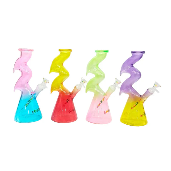 HYDRO | 10.4" Zig-Zag Beaker Glass Bong (MST224) Glass Bong The MST