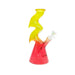 HYDRO | 10.4" Zig-Zag Beaker Glass Bong (MST224) Glass Bong The MST Yellow + Red