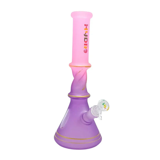 HYDRO | 12" Colored Glass Beaker Bong (MST217) Glass Bong The MST Pink + Purple