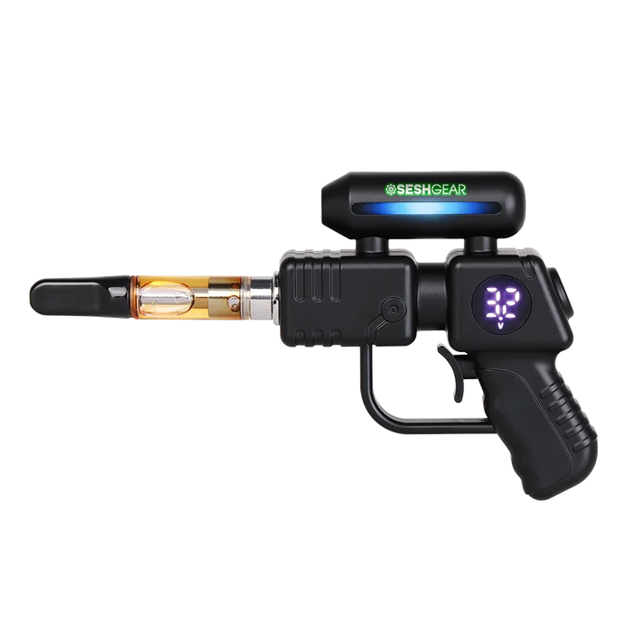 Seshgear | 510 Ray Gun Variable Voltage Vaporizer – 500mAh, 5CT Display 510 Battery ONE