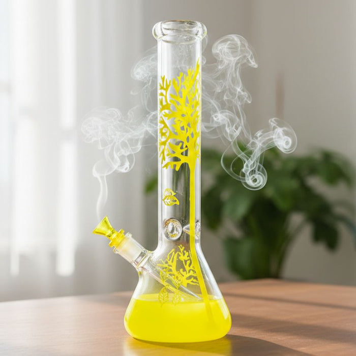 14" Tree of Life classic beaker glass bong