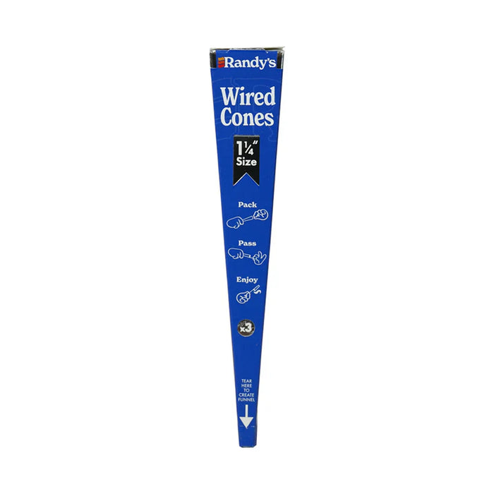 Randy's | Wired Cones 24-Pack-1 1/4 Size Pre-rolled Cone (Display Pack) ONE