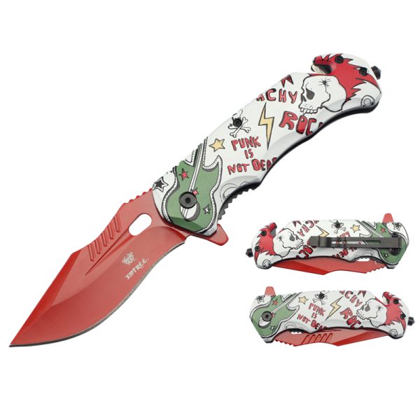 Xtreme | 8.4″ Folding Pocket Knife – Printed Handle with Liner Lock & Pocket Clip (XTR-DES-1x) Folding Knife Canadian Distributor DES-18