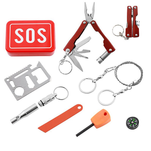 Xtreme | 3.74″ SOS Outdoor Survival Kit – Compact 9-in-1 Emergency Tool Set (XTR-HKN123) Multi Tool · Accessory Canadian Distributor