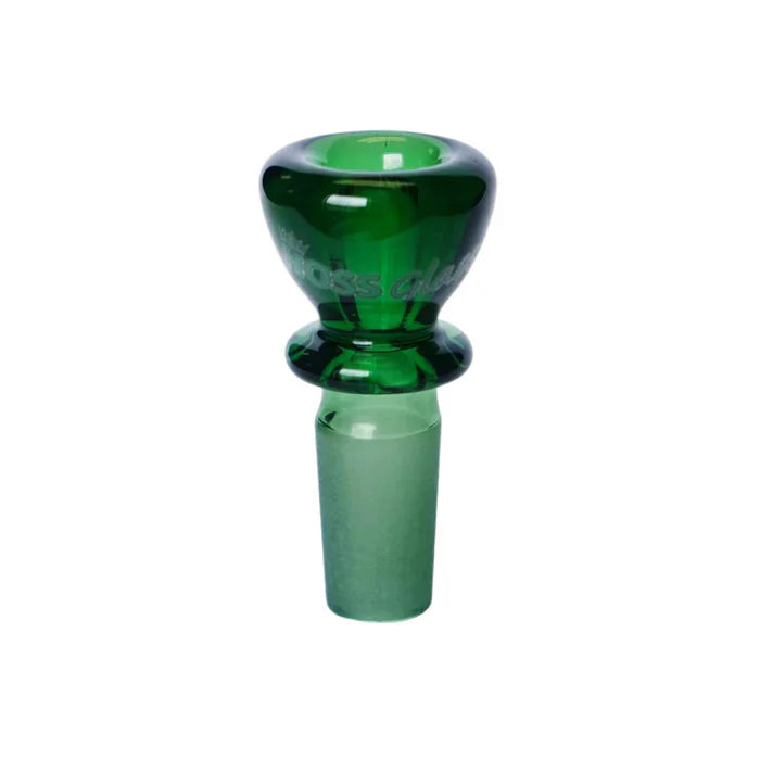 Hoss Glass | 19mm Full colour chunky snapper bowl [YX20C] Bowl · Popper Smoking Cat Distribution Green