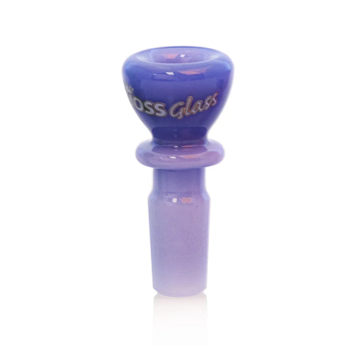 Hoss Glass | 19mm Full colour chunky snapper bowl [YX20C] Bowl · Popper Smoking Cat Distribution Milk Purple