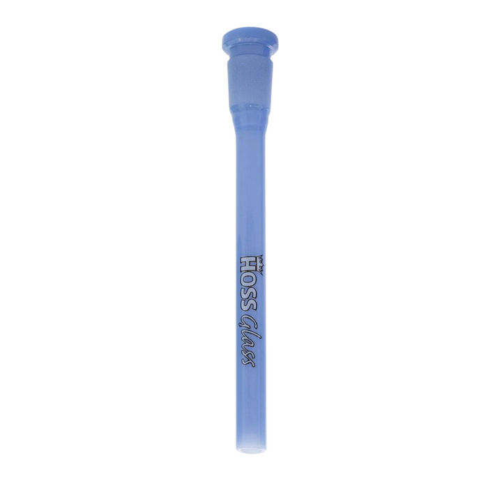Hoss Glass | 6.25" Flush Mount Open Ended full Colour Downstems [YX23C] Downstem · Bowlstem Smoking Cat Distribution Milk Blue
