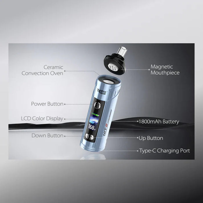 Yocan | Flower Vaporizer HIT 2 Dry Herb Vape Digital Dry Herb Vape Maq Distributors