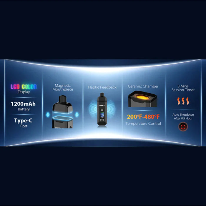 Yocan | Flower Vaporizer Vane 2 Digital Dry Herb Vape Maq Distributors