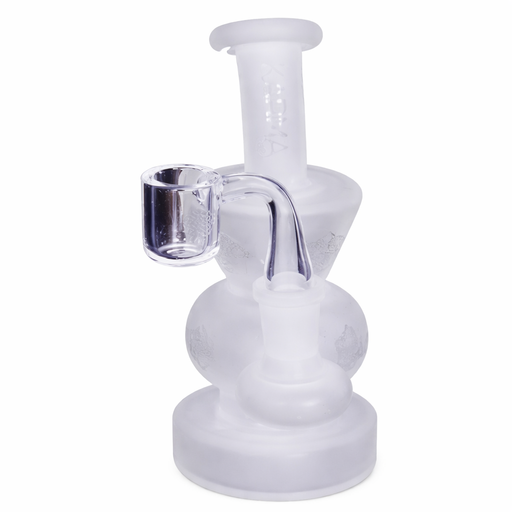 Karma | 6" Sandblasted Hourglass Glass Dab Rig Glass Rig Maq Distributors