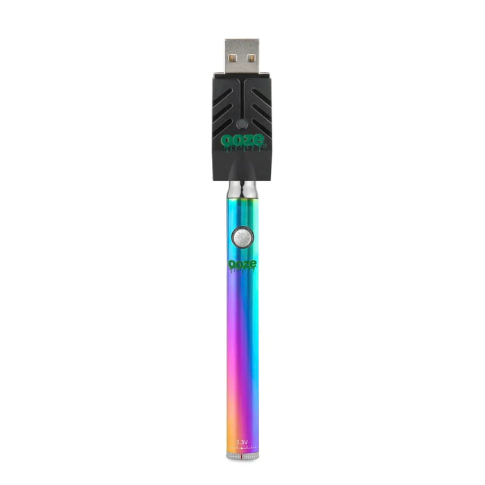Ooze | Slim Twist Vape Pen Battery 510 Battery Cannatron Rainbow