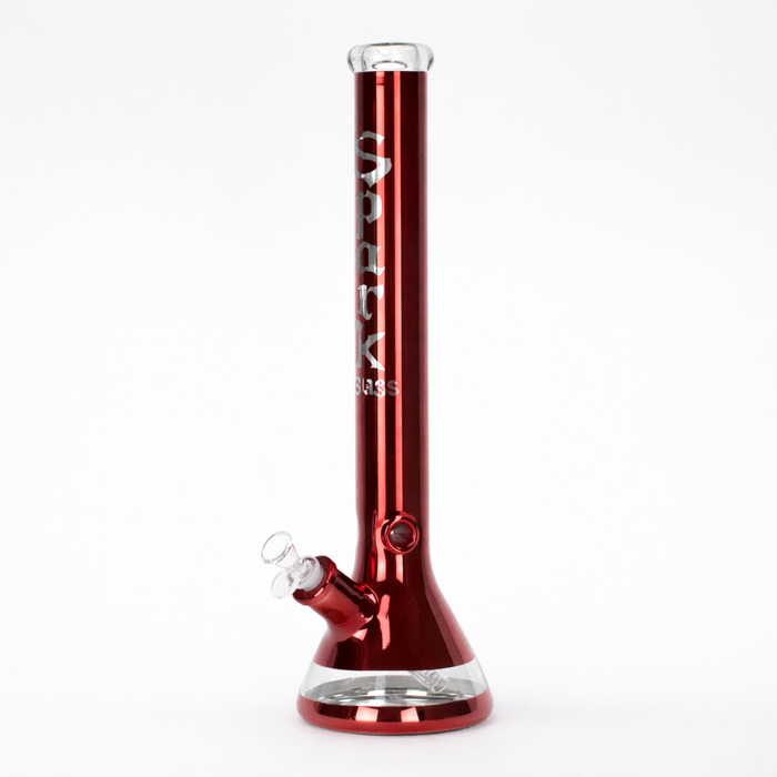 SPARK | 18" 7 mm metallic classic beaker bong ( GP2049 ) Glass Bong ONE Red