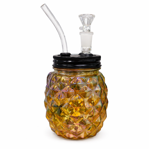 6″ Pineapple Glass Bong – Metallic Finish [GP2045PIN] Glass Bong ONE