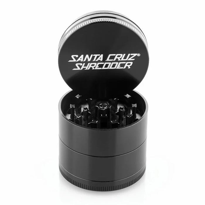 SANTA CRUZ SHREDDER | Medium 4-piece Shredder Regular Grinder Cannatron Black
