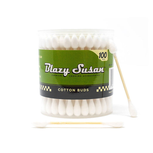 Blazy Susan | Swabs Brush Smoking Cat Distribution White-100ct