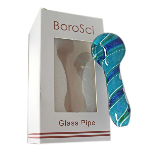 BoroSci | 4" Sea Glass Pipe Glass Pipe Maq Distributors