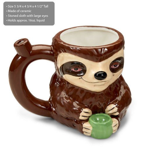 Stoned sloth mug pipe Mug Pipe Roast and Toast Gifts