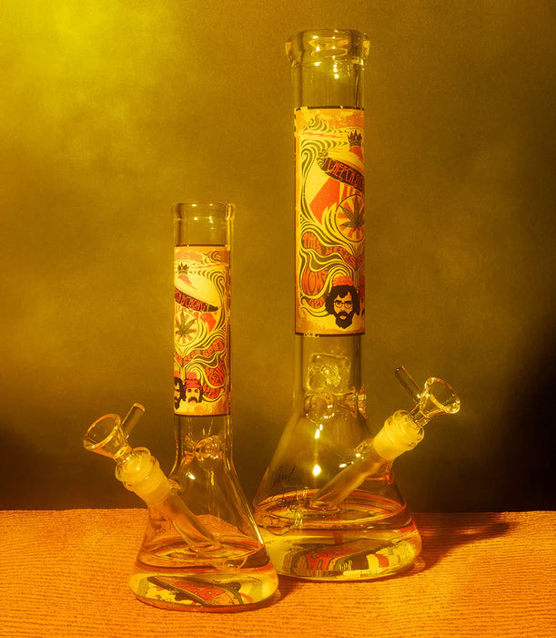 Cheech & Chong® Glass | 15" 7mm Thick 420 Mind Meld Water Pipe [CC167] Glass Bong Smoking Cat Distribution