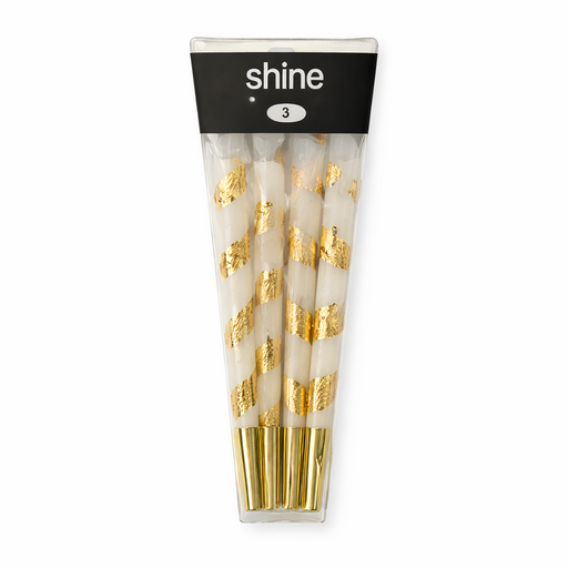 Shine | White 8 King Size Cones - 12 Packs Pre-rolled Cone (Display Pack) Shine Papers