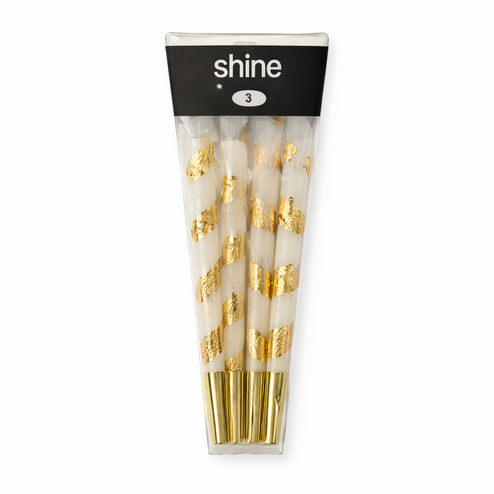 Shine | White 8 King Size Cones - 12 Packs Pre-rolled Cone (Display Pack) Shine Papers