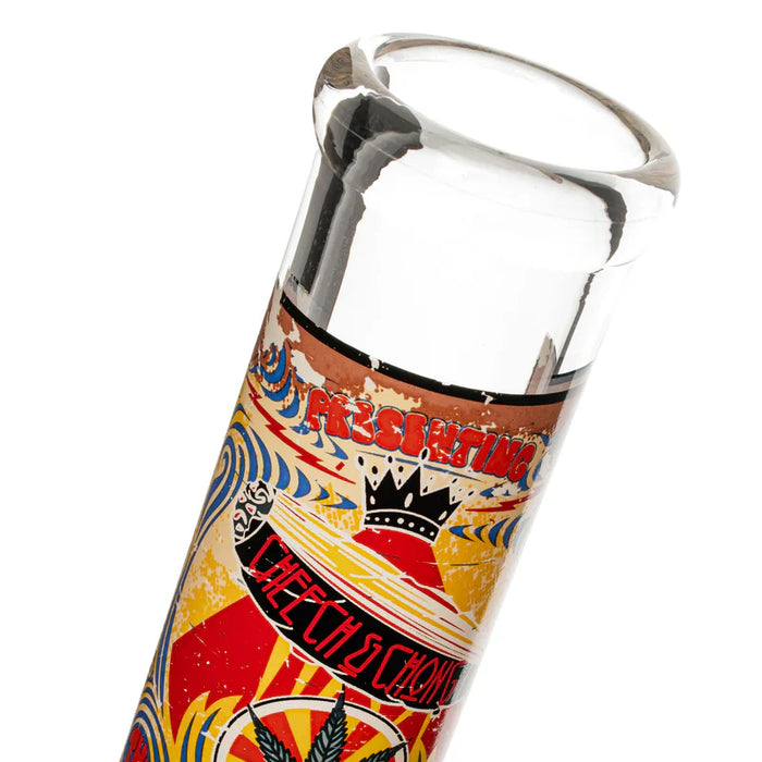 Cheech & Chong® Glass | 10" 420 Mind Meld Water Pipe [CC168] Glass Bong Smoking Cat Distribution