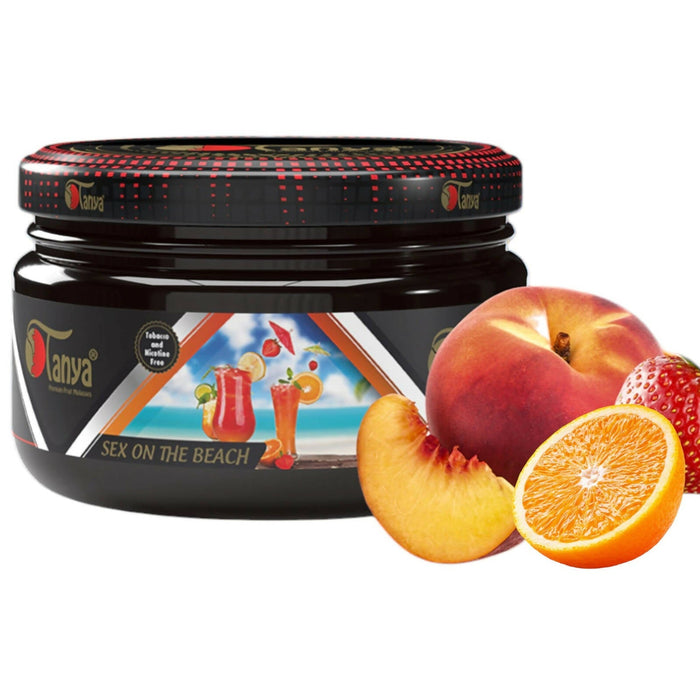 TANYA HOOKAH FLAVOR 250G CAN ZERO NICOTINE- ZERO TOBACCO Flavour Jatiimports LLC SEX ON THE BEACH