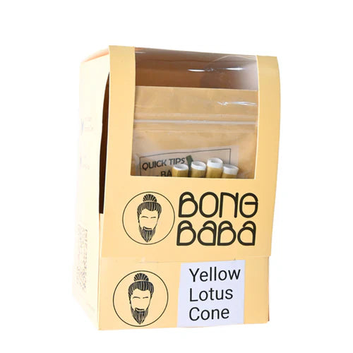 Bong Baba | Yellow Lotus Cone Display of 10 Pre-rolled Cone (Display Pack) Bong Baba