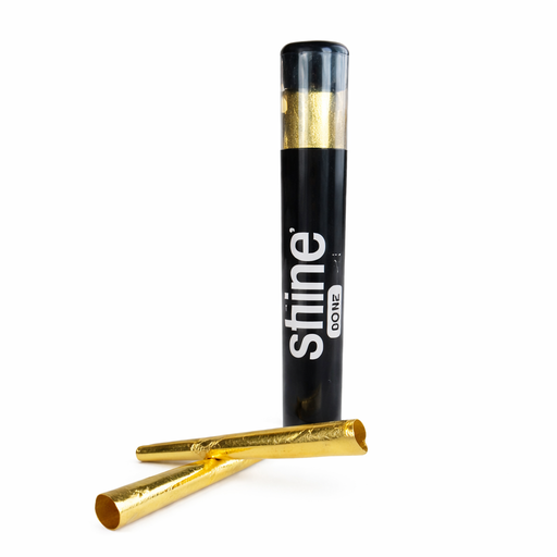 Shine | 24K Gold 1.25 (Half Gram) Cone - 12 packs Pre-rolled Cone (Display Pack) Shine Papers Box of Half Gram Cones