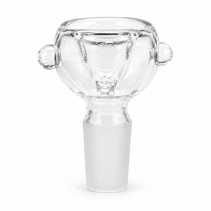 Clear Round bowl - 14mm Bowl · Popper Bongzie Smokes Pack of 2