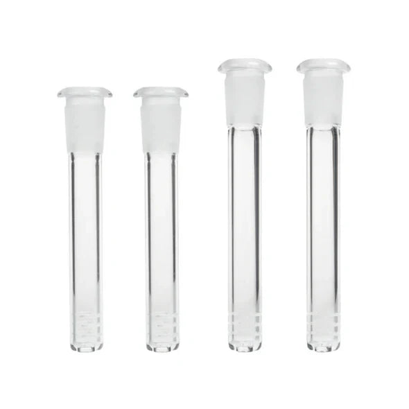 Clear Glass Slitted Diffuser Downstem – Multiple Sizes Available (3"–4.5") Downstem · Bowlstem Small Biz Distributors 3"