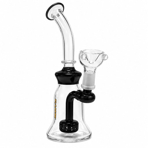 8" Color Accent Circ Perc Glass Dab Rig Glass Rig Super Supplys Inc Black