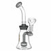 8" Color Accent Circ Perc Glass Dab Rig Glass Rig Super Supplys Inc Smoke Grey