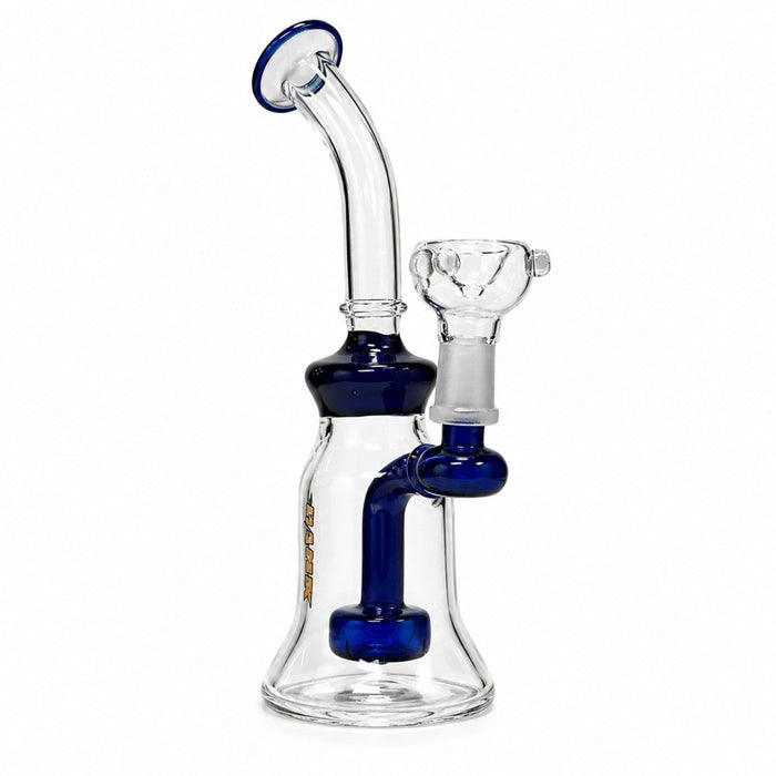 8" Color Accent Circ Perc Glass Dab Rig Glass Rig Super Supplys Inc Blue