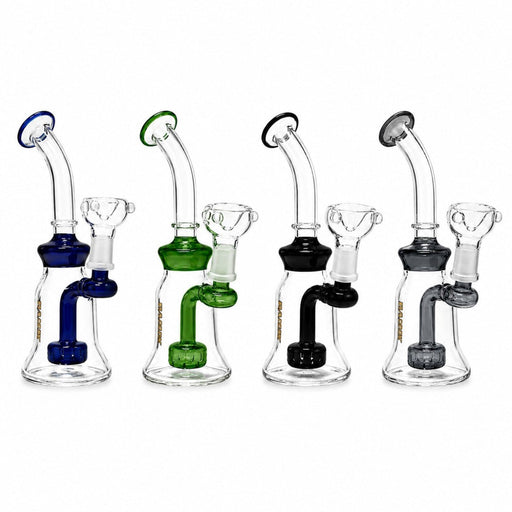 8" Color Accent Circ Perc Glass Dab Rig Glass Rig Super Supplys Inc