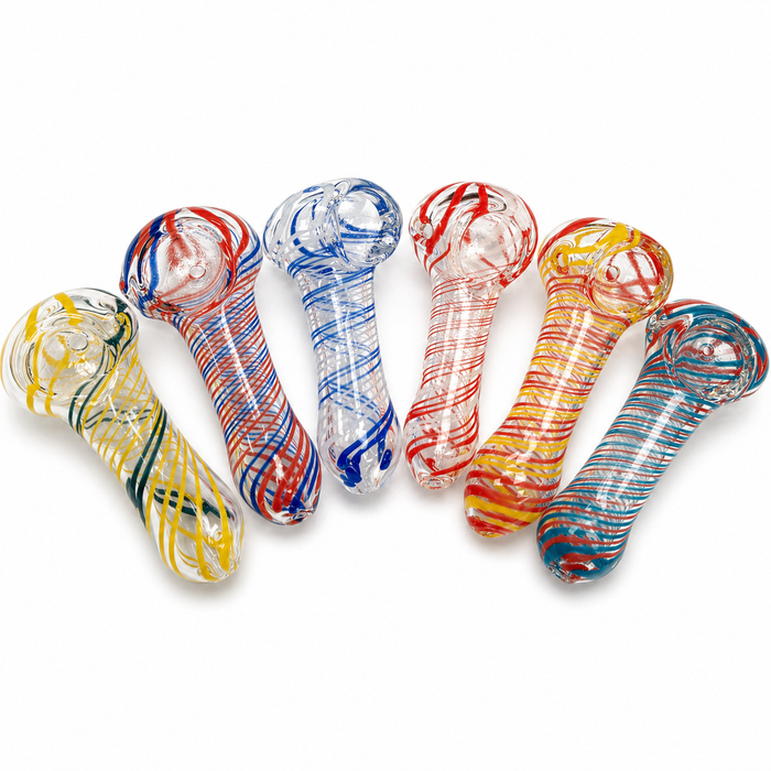 3" Soft Glass Hand Pipe Pack of 2 – Color Assorted