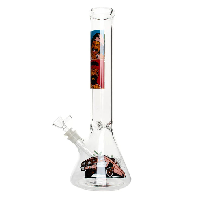 Cheech & Chong® Glass | 10" Pop Art Beaker Base Water Pipe [CC155] Glass Bong Smoking Cat Distribution