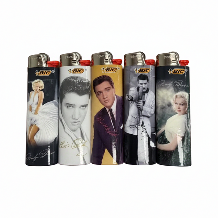 Bic Regular Lighter [ Icons ] - 5 pack