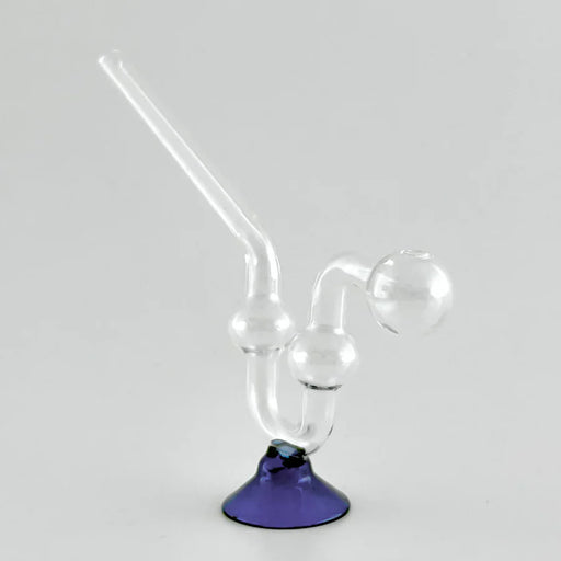 6" Stand Oil Burner Pipe – 2-Pack | Durable Glass Oil Burner Super Supplys Inc Blue