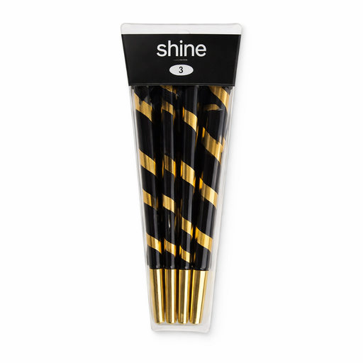 Shine | Tiger Stripes King Size 8 cones - 12 Packs Pre-rolled Cone (Display Pack) Shine Papers