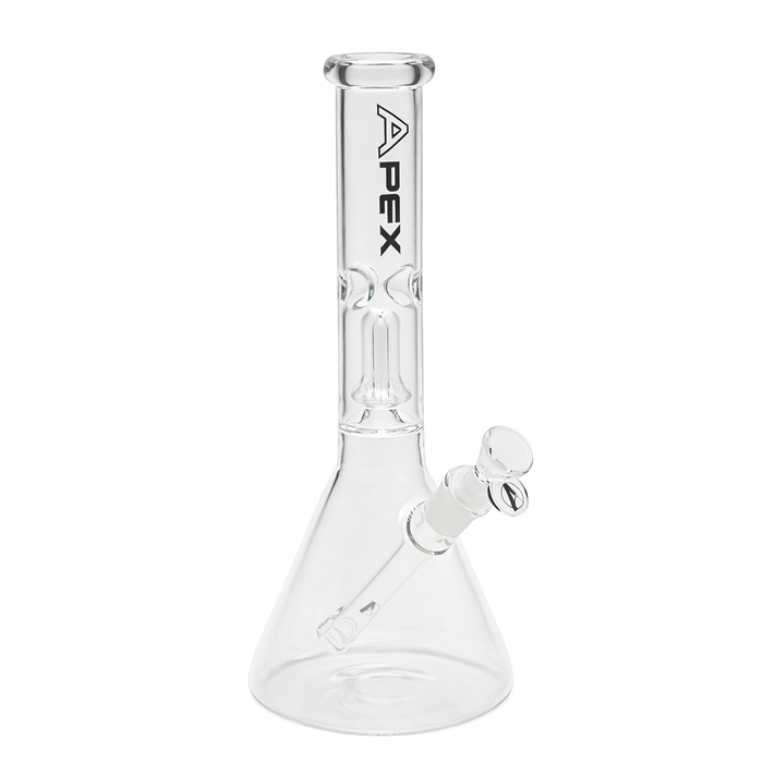 Apex | 12" Full Size Single Dome Perculator Beaker Glass Bong Glass Bong Maq Distributors Clear