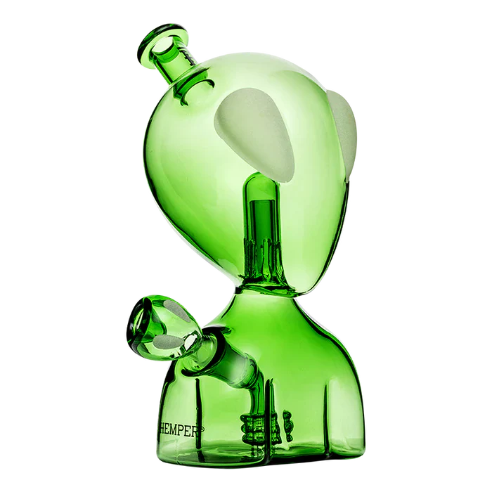 Hemper | 6" Alien Head Bong – Glow-in-the-Dark Eyes [PP5401ST] Glass Bong Smoking Cat Distribution